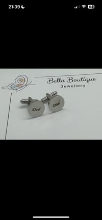 Image 10 of Engraved Dad Cufflinks