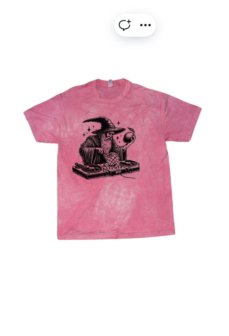 Image of Uncle Mango The Print Wizard ( Red acid wash) 