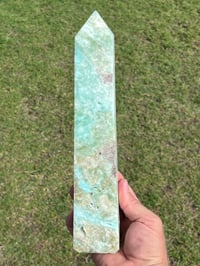 Image 5 of Large Blue Aragonite Obelisk #3072