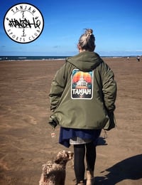 Image 1 of Eucalyptus dusk -  hooded waterproof  jacket 