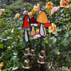 Mushroom Windchime Red/Orange/Amber/Green
