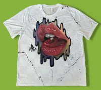 Image 1 of “CHILL PILL” HAND PAINTED T-SHIRT 2XL