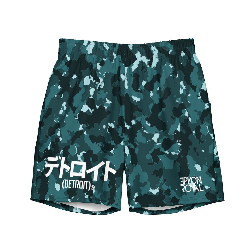 Image of Great Lakes Camo Katakana Swim Trunks