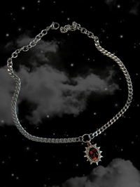 Image 3 of -;- SPIKY ROCK-AFIRE EXPLOSION NECKLACE -;-