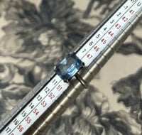 Image 9 of Superbe bague en argent massif poinçonné, pierre naturelle couleur bleue ciel, vintage