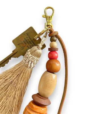 Image of BEAD & TASSEL BAG CHARM #7