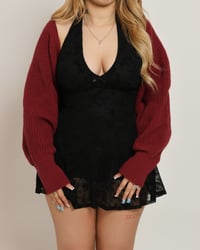 Cranberry Knitted Balero