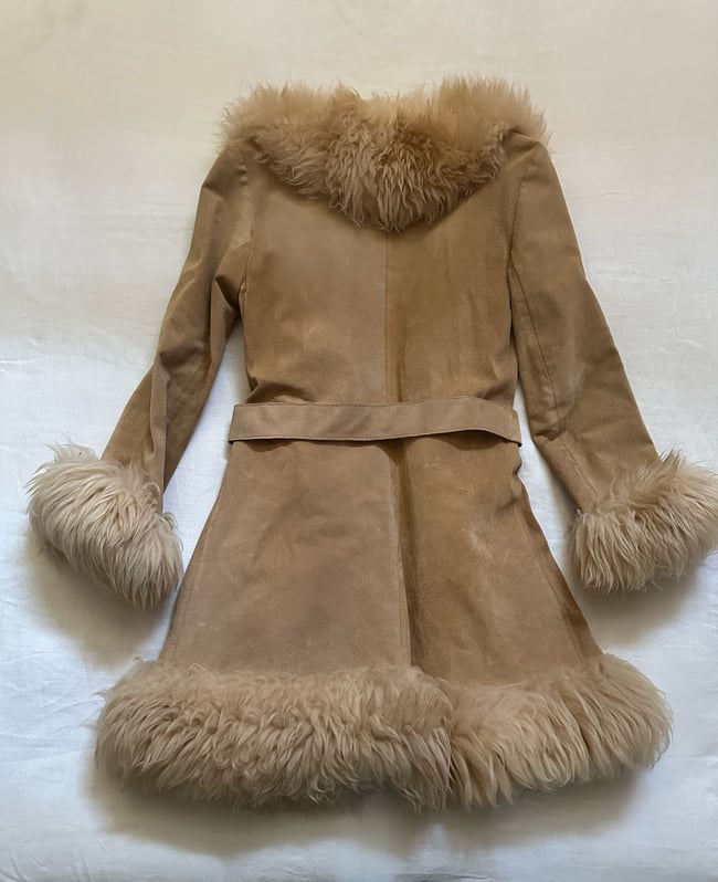 late 60s suede and sheepskin coat 