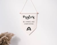 Be Strong and Courageous Personalised Canvas Banner 