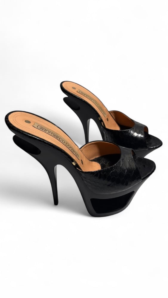Image of GIANMARCO LORENZI PLATFORM HEELS