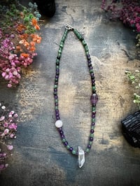 Image 1 of Naszyjnim Choker Kryształ Górski