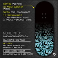 Image 1 of ‘FADE’ AQUA + LÜXE PRO FB TAPE & FAYMUS STICKER PACK