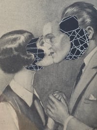 Image 3 of "Vintage faceless girls" 1920s Page With Preserved Web - 2