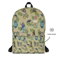 Image 4 of Tan Haunted Mansion Pattern Backpack