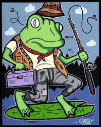 Fisher frog 16x20 (printed canvas)