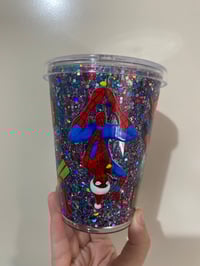Image 1 of Spiderman Christmas acrylic snowglobe 
