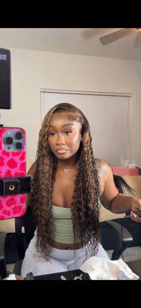 Image of Highlight 13x6 HD Lace Curly Wig 28"
