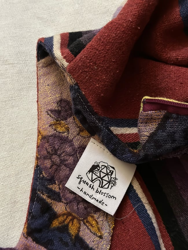 Squashlossom Handmade SALTILLO SUNSET Marguerite maxi dress