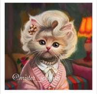 "Rose Meowlin" Print