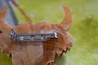 Image 2 of SECONDS-  highland cow brooch .