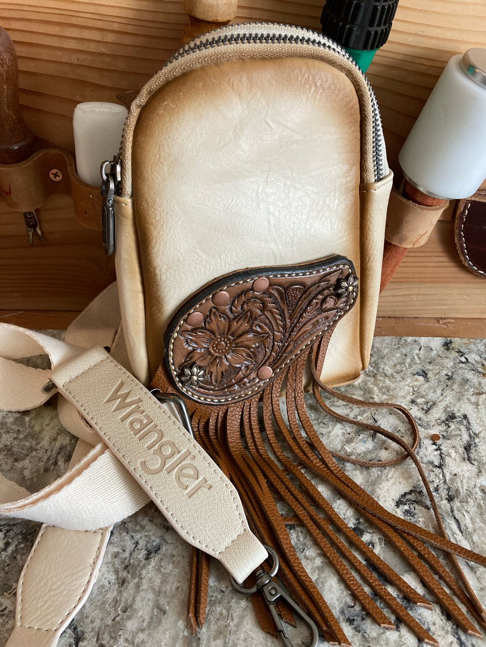 Image of Tooled Crossbody Purse 