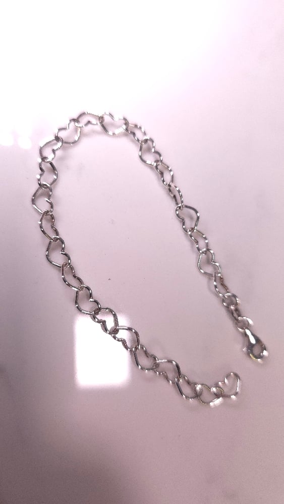 Image of Heart chain bracelet 