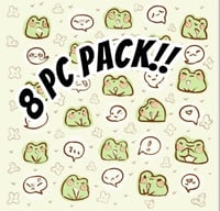 Image 2 of Emoji Sticker Vinyl Froggo Pack