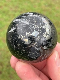 Image 2 of Pyrite In Magnetite Sphere #1421
