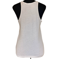 Image 4 of Vintage 1990s Stussy White Tank Top - Rydim for Jah Irie Feeling - Size Small