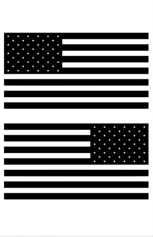 Image of American Flag (1 regular + 1 inverted) 