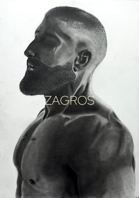 SHAHROKH Original Charc drawing