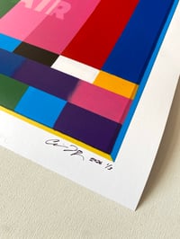 Image 2 of Signed Poster Print - “RESIST DESPAIR (Test Screen)” 18”w 14”h