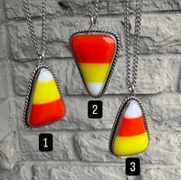 Image 2 of Glass Candy Corn Necklaces