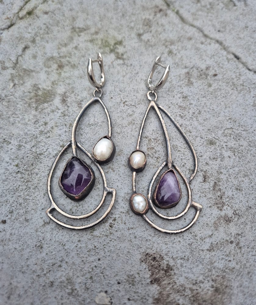 Amethyst earrings 