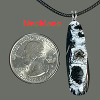 Image 2 of White Buffalo (turquoise) earrings and/or pendant - (#32)