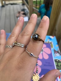 Image 2 of Hematite wire wrapped ring