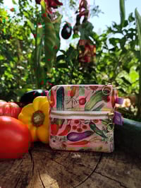 Image 1 of Monedero cuadrado doble bolsillo MARGARET HUERTA rosa