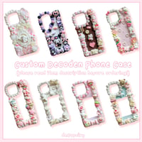 Image 1 of ♡ ₊˚‧꒰ custom deco phone case꒱ ♡ ₊˚‧