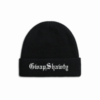 GwapShawty Old English Black Beanie 