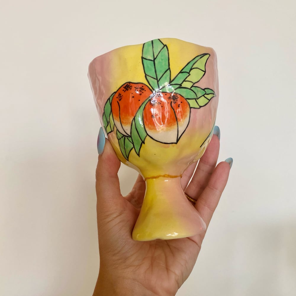 Image of Peach Wine Goblet