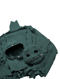 Image 3 of GREEN ARMOR KNIT HOOD