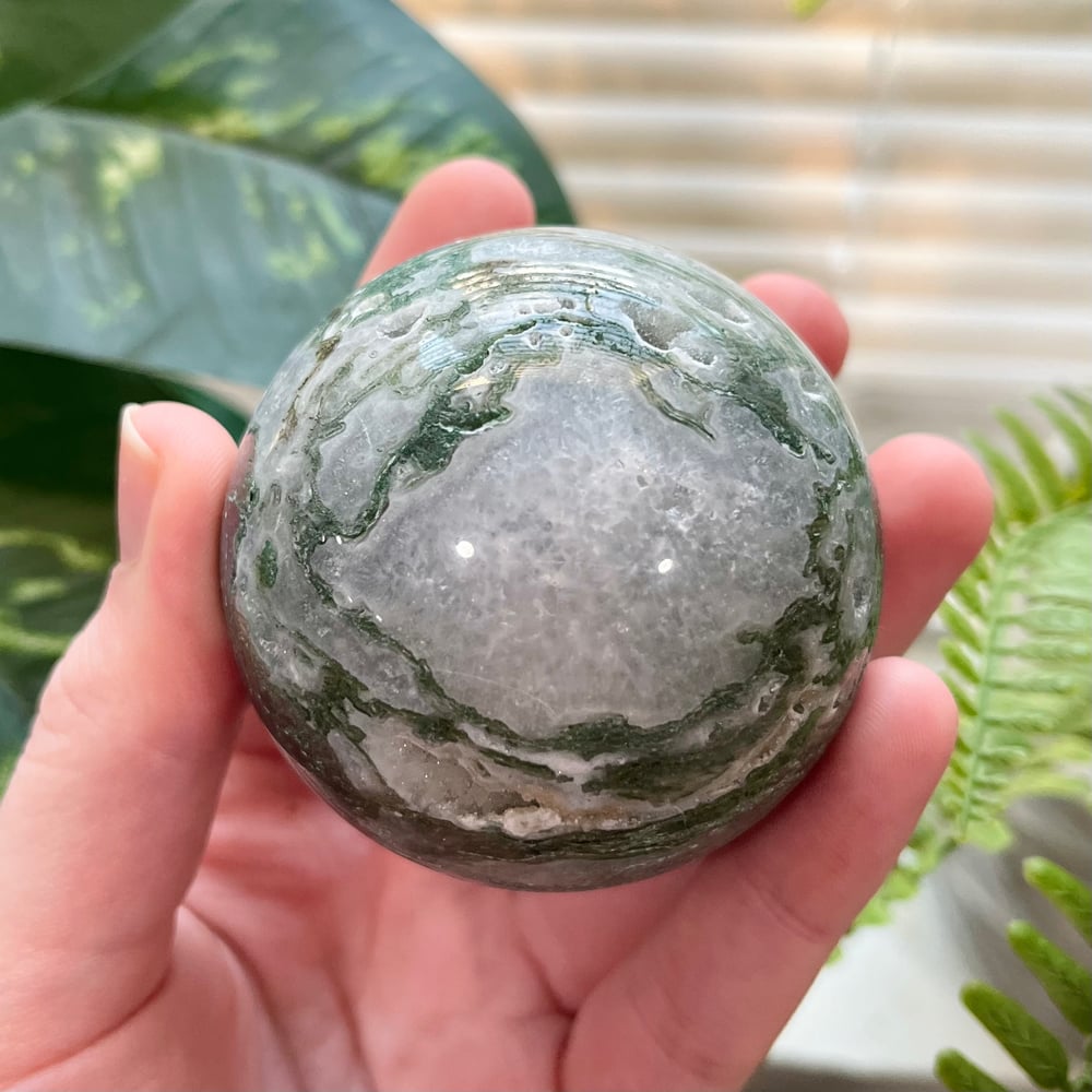 Moss Agate Sphere C