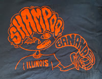 Image 2 of Shampoo-Banana T-shirt (Navy with Orange Ink)