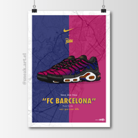 Image 1 of Sneaker Poster Air Max Plus TN OG x Patta "FC Barcelona"