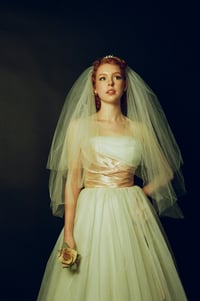 Image 9 of 1950s Wax Flower Veil 