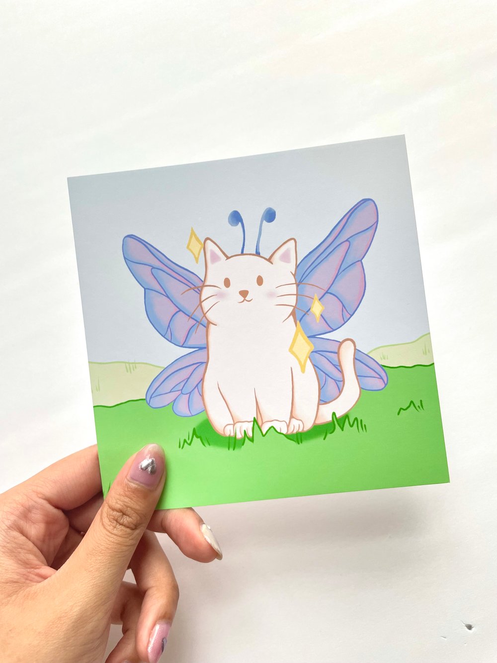 Image of Fairy Cat mini Art Print