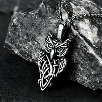 Image 5 of 👑The Armored Kingdom Owl of the Realm Necklace – Premium Stainless Steel, Detailed Medieval Owl