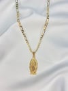 Virgin Mary Pendant 14K Gold Plated Necklace