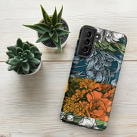 Image 23 of Art Nouveau Inspired Colorful Quartet Boho Hippie Floral Sketch Tough case for Samsung®