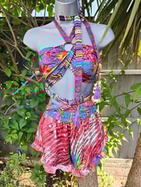 Image 1 of MYLA tassel top Reds Purples
